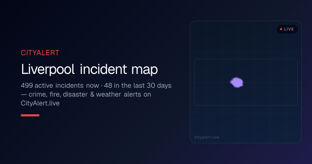 Liverpool Crime Map — Street-Level Merseyside Data · CityAlert.live