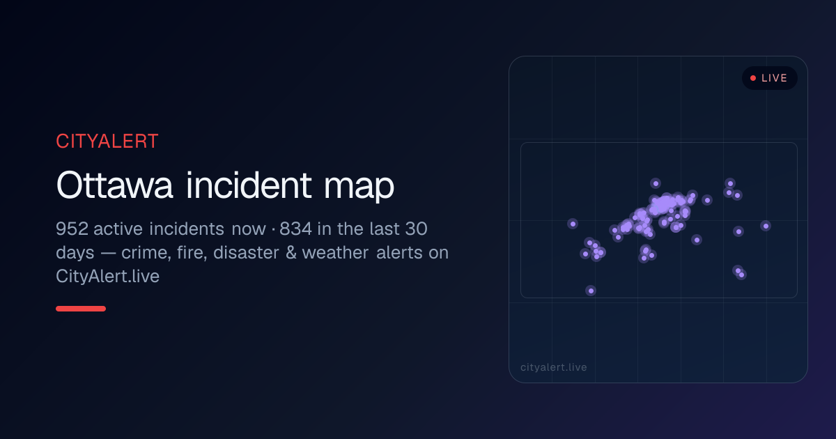 Ottawa Crime Map — Live OPS Incidents · CityAlert.live